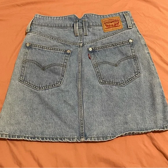 Levi's High Rise Denim Skirt - Picture 2 of 5